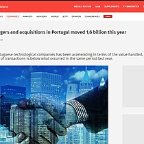 Technology mergers and acquisitions in Portugal moved 1,6 billion this year